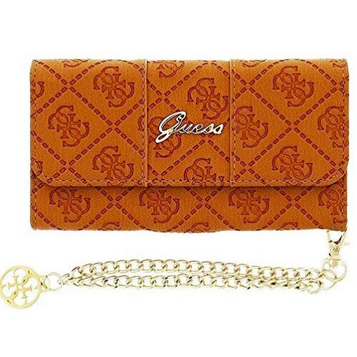 Husa guess studded collection clutch apple iphone 6/6s maro(brown)