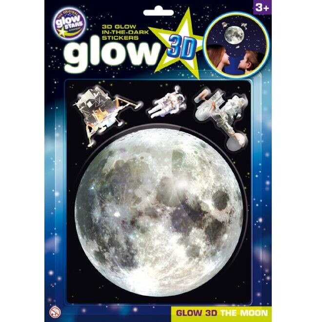 Stickere 3D - Luna, The Original Glowstars Company