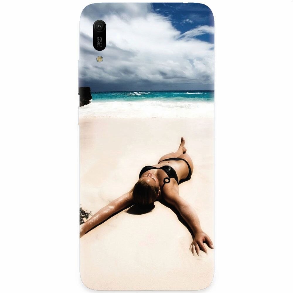 Husa silicon pentru Huawei Y6 2019, Beach Lounging