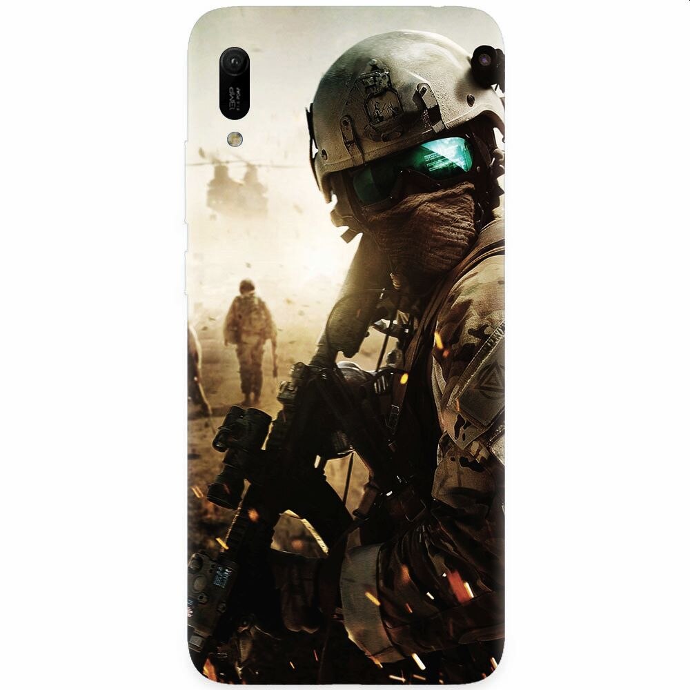 Husa silicon pentru Huawei Y6 2019, Battlefield