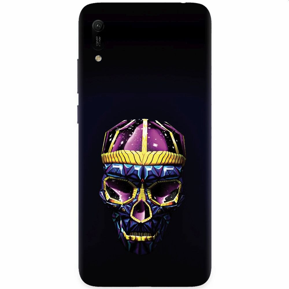 Husa silicon pentru Huawei Y6 2019, Colorfull Skull