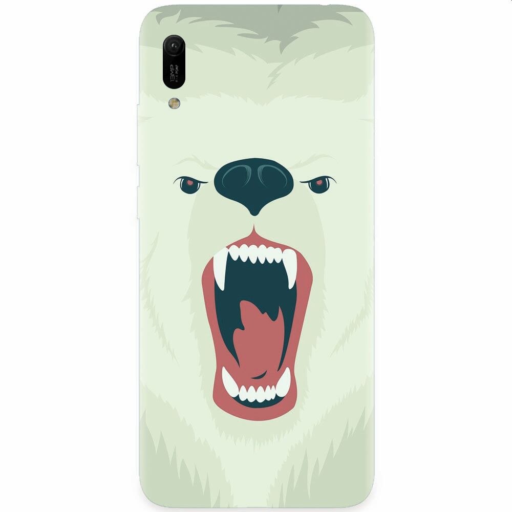 Husa silicon pentru Huawei Y6 2019, Fierce Polar Bear Winter