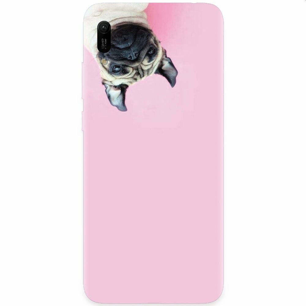 Husa silicon pentru Huawei Y6 2019, Dog And Pink