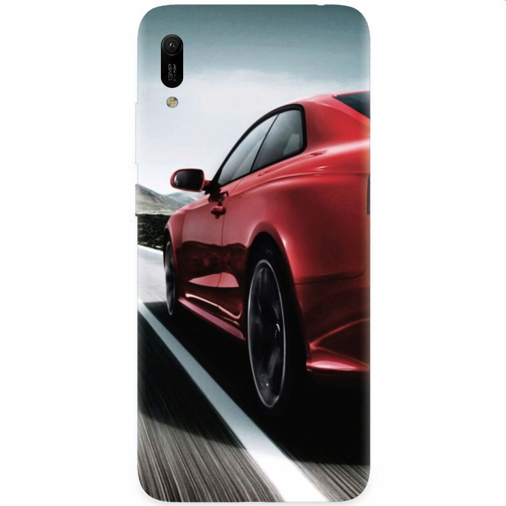 Husa silicon pentru Huawei Y6 2019, Car On Road
