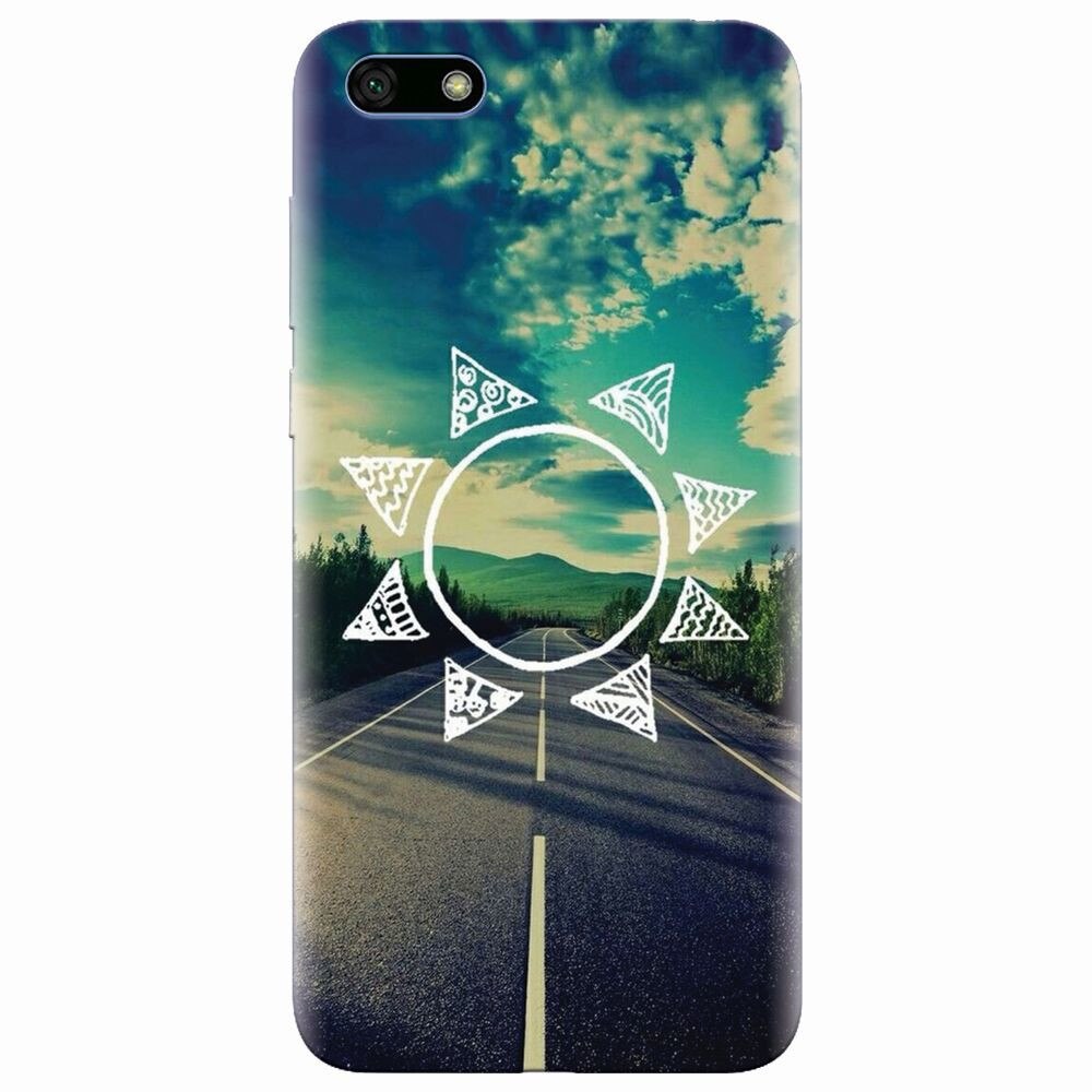 Husa silicon pentru Huawei Y5 2018, Sun On The Road