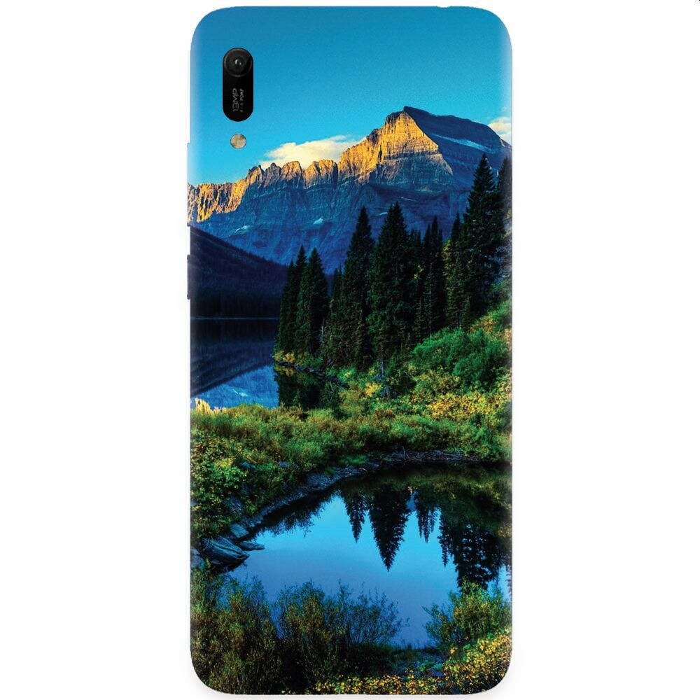 Husa silicon pentru Huawei Y6 2019, HDR Mountains Lake