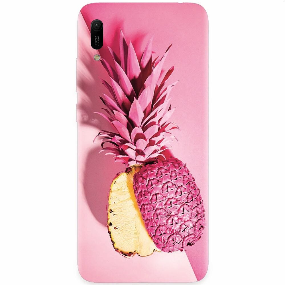 Husa silicon pentru Huawei Y6 2019, Pink Pineapple