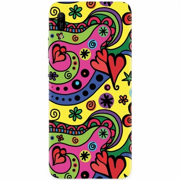 Husa silicon pentru Huawei Y6 2019, Heart Color Husa silicon pentru Huawei Y6 2019, Heart Color