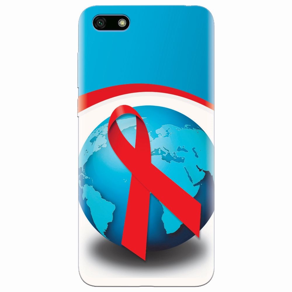 Husa silicon pentru Huawei Y5 2018, World Aids Day
