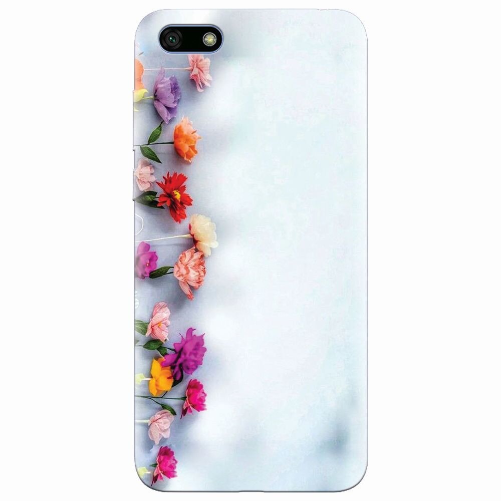 Husa silicon pentru Huawei Y5 2018, Flowers
