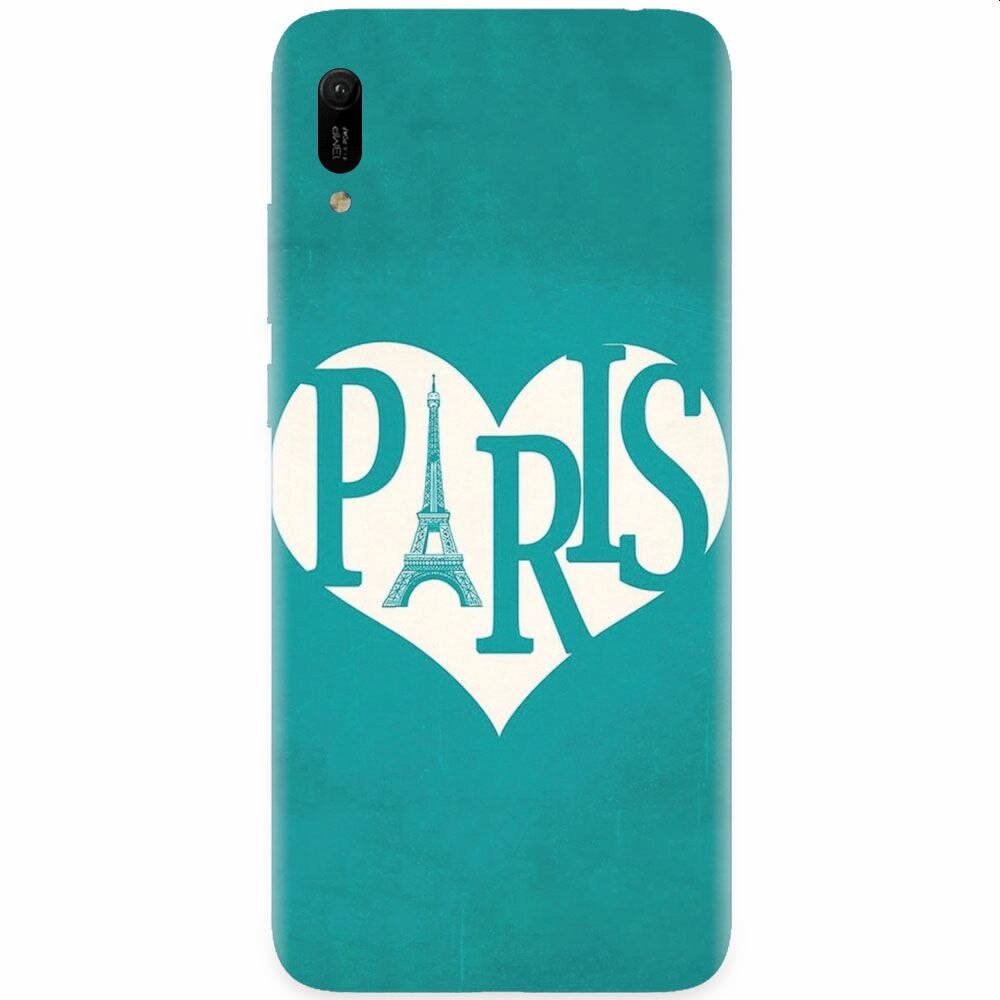 Husa silicon pentru Huawei Y6 2019, I Love Paris