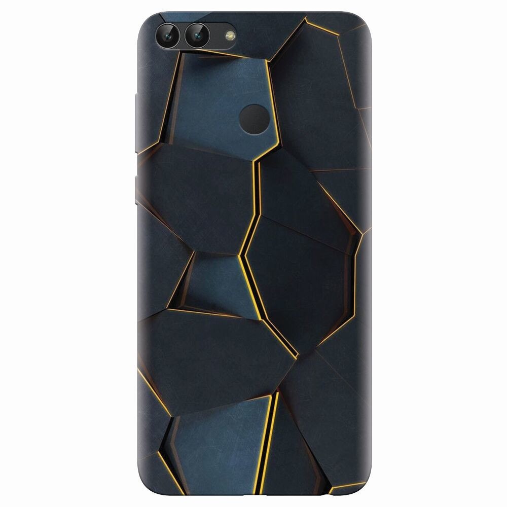 Husa silicon pentru Huawei P Smart, Abstract Draw