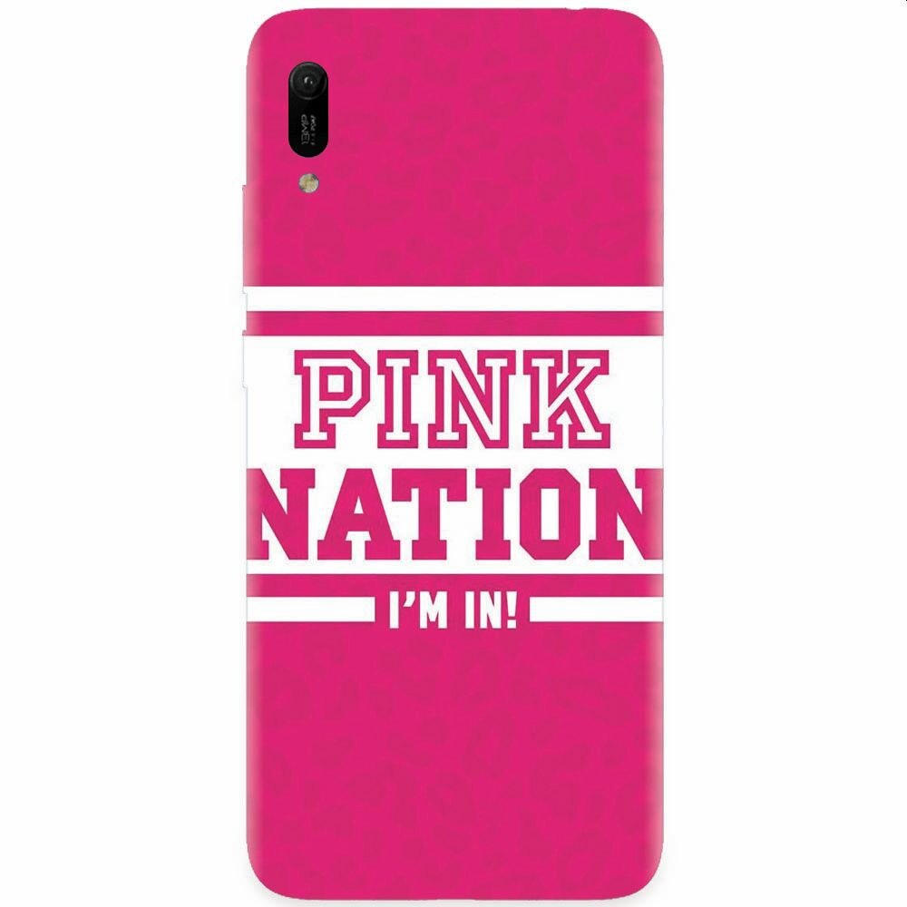 Husa silicon pentru Huawei Y6 2019, Pink Nation