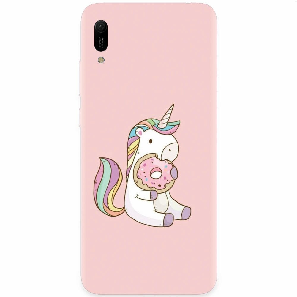 Husa silicon pentru Huawei Y6 2019, Unicorn Donuts