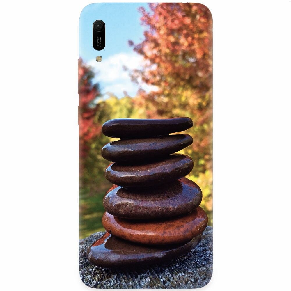 Husa silicon pentru Huawei Y6 2019, Stacking Stones