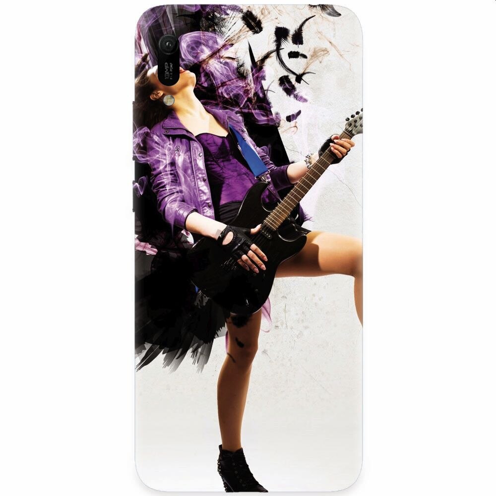 Husa silicon pentru Huawei Y6 2019, Rock Music Girl