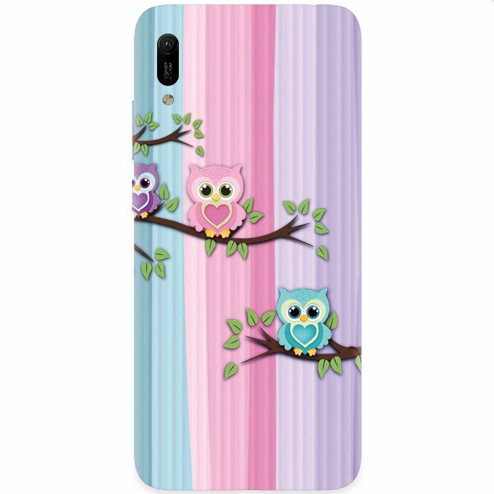 Husa silicon pentru Huawei Y6 2019, Cute Owl