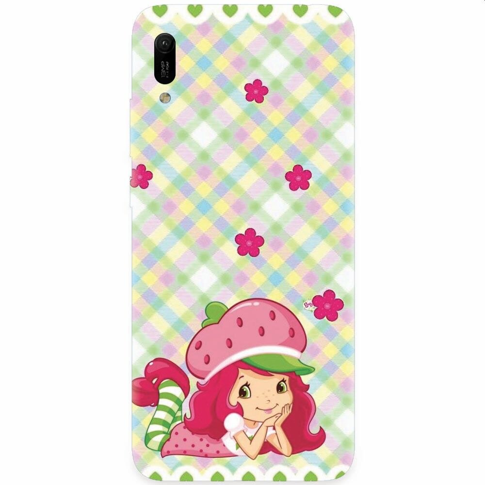 Husa silicon pentru Huawei Y6 2019, Strawberry Girl
