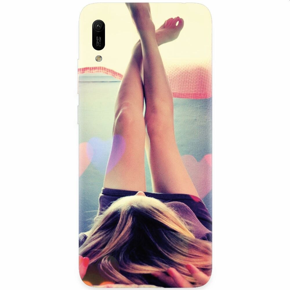 Husa silicon pentru Huawei Y6 2019, Relax Girl