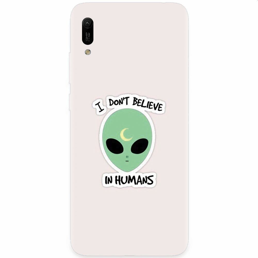 Husa silicon pentru Huawei Y6 2019, I Dont Believe In Humans