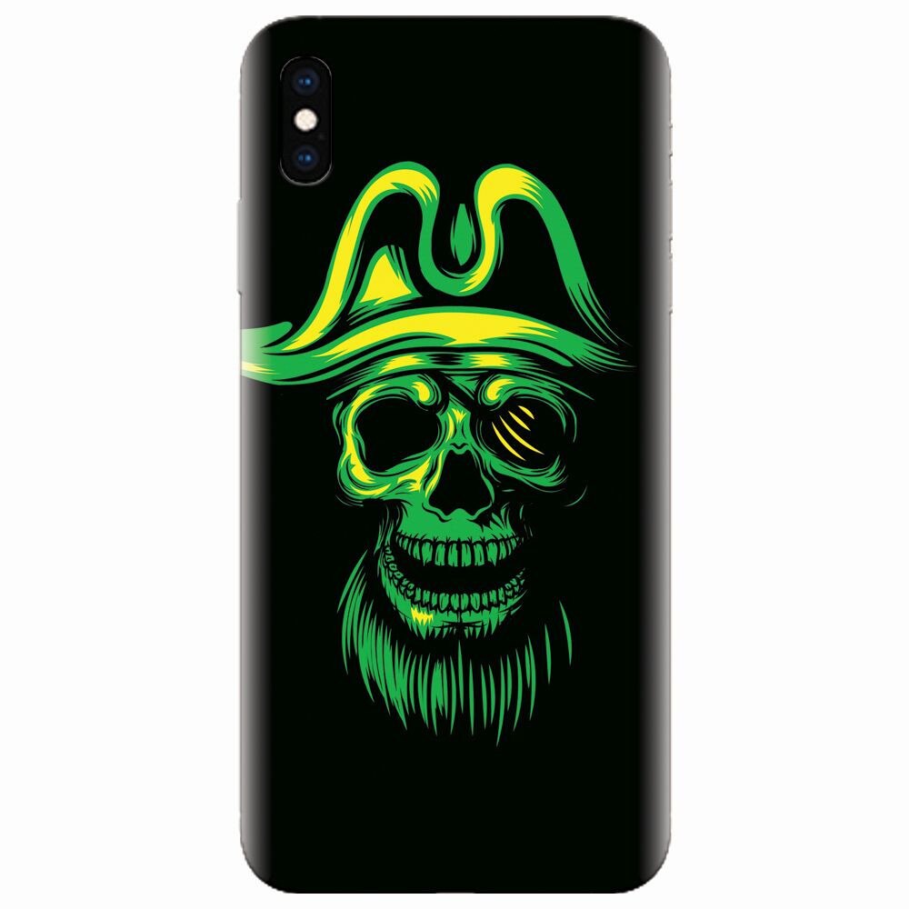 Husa silicon pentru Apple Iphone XS Max, Pirate Skull