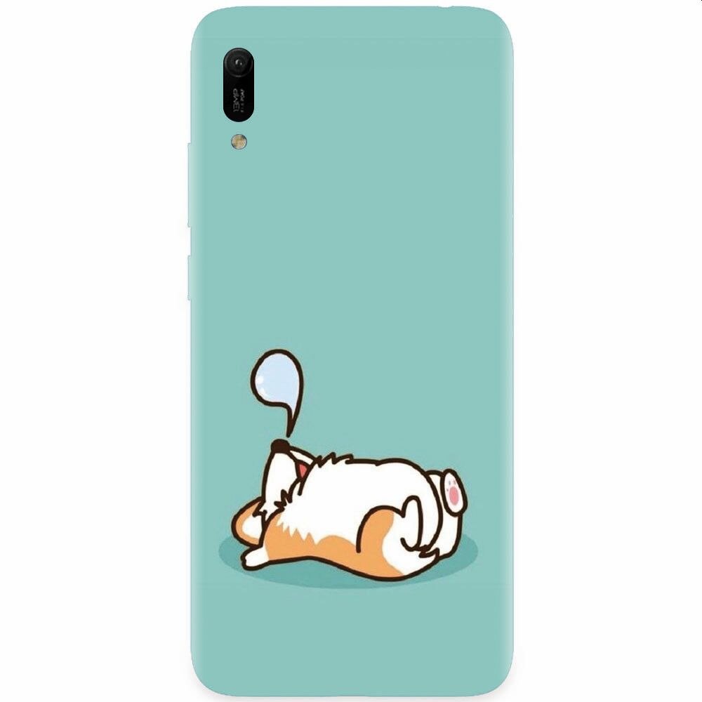 Husa silicon pentru Huawei Y6 2019, Cute Corgi