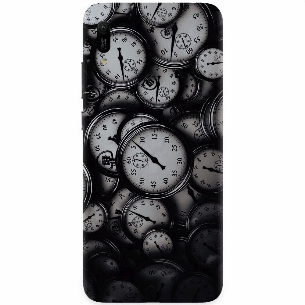 Husa silicon pentru Huawei Y6 2019, Clocks Bw
