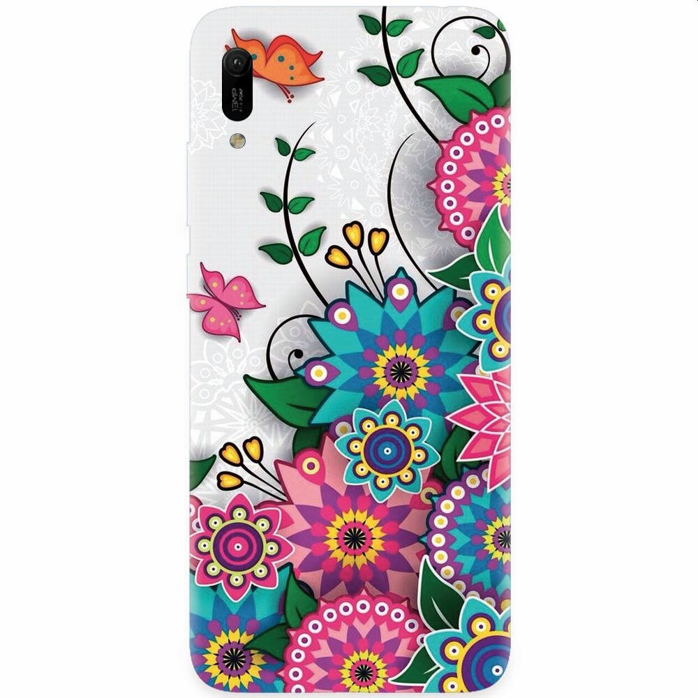 Husa silicon pentru Huawei Y6 2019, Mandala Flowers