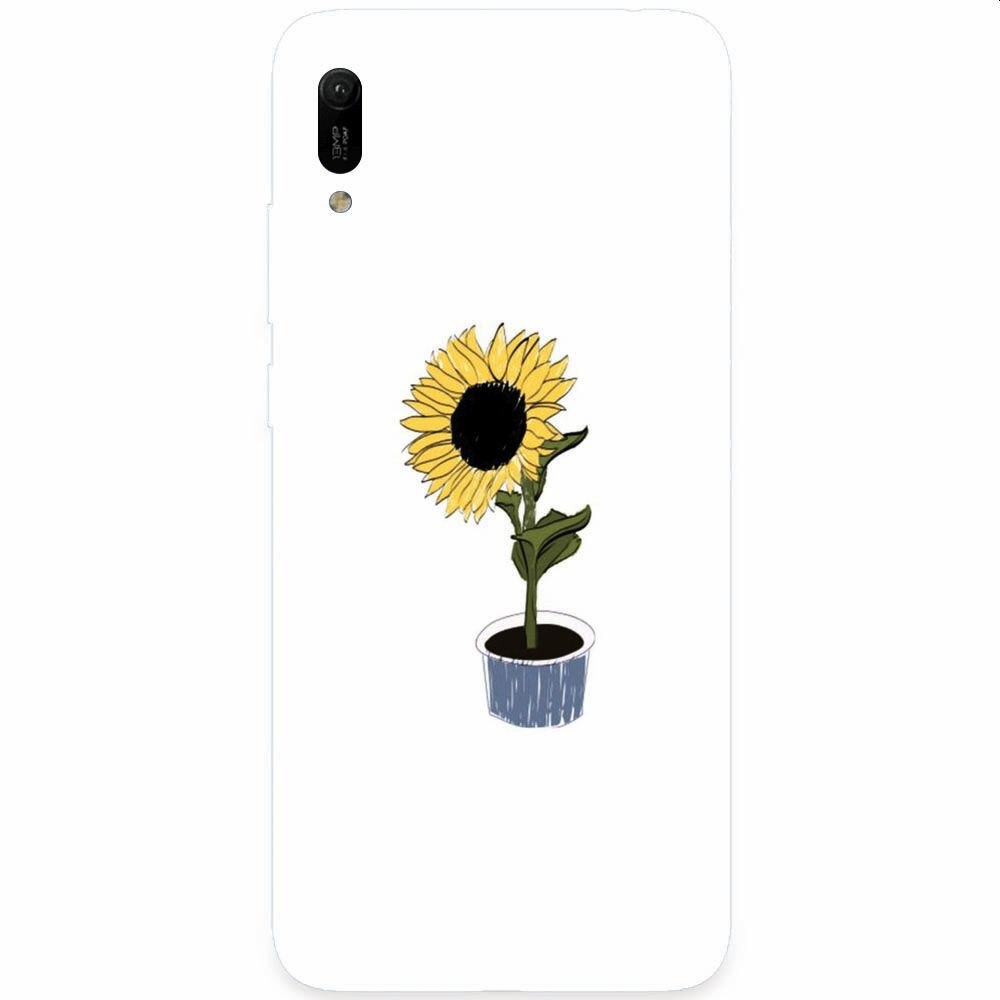 Husa silicon pentru Huawei Y6 2019, Sun Flower