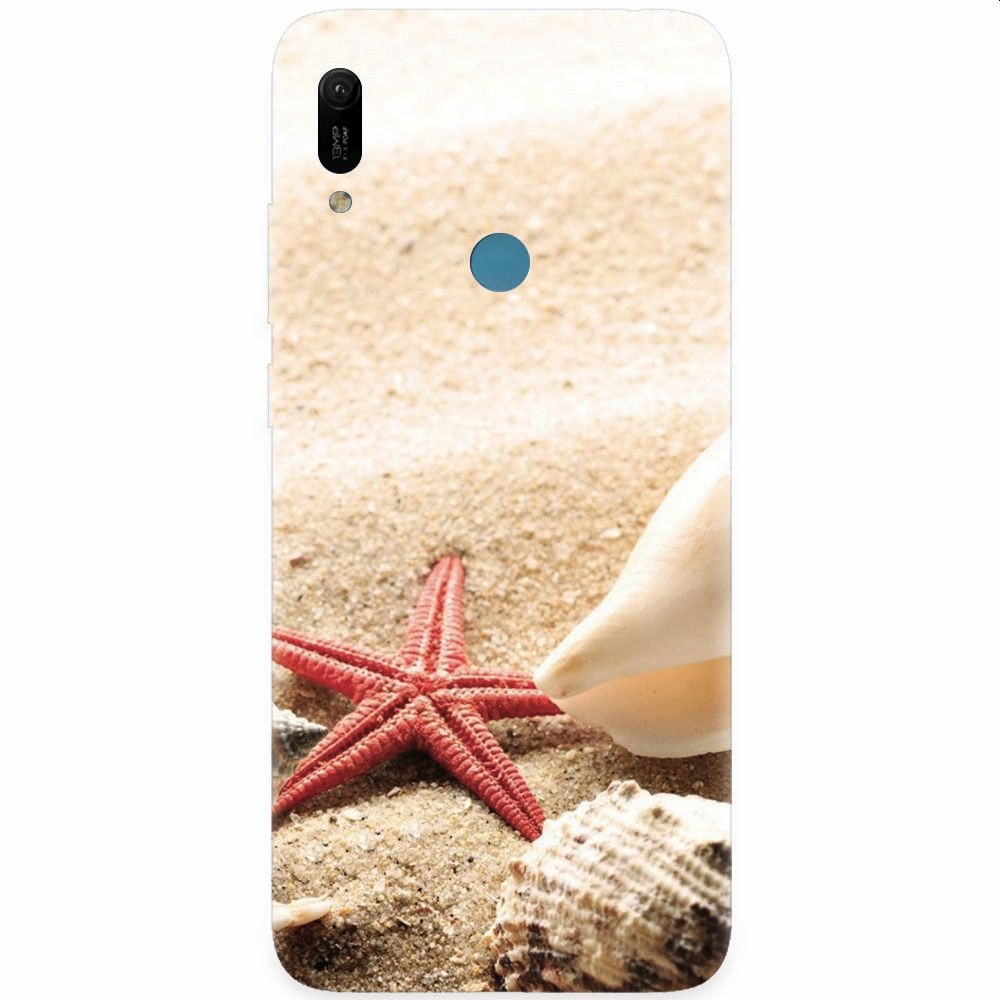 Husa silicon pentru Huawei Y6 Prime 2019, Beach Shells And Starfish