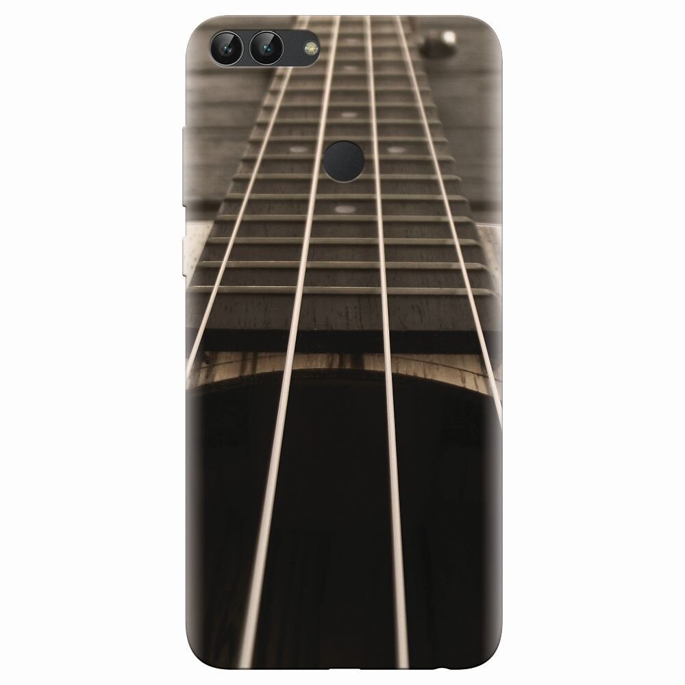 Husa silicon pentru Huawei P Smart, Bass Guitar