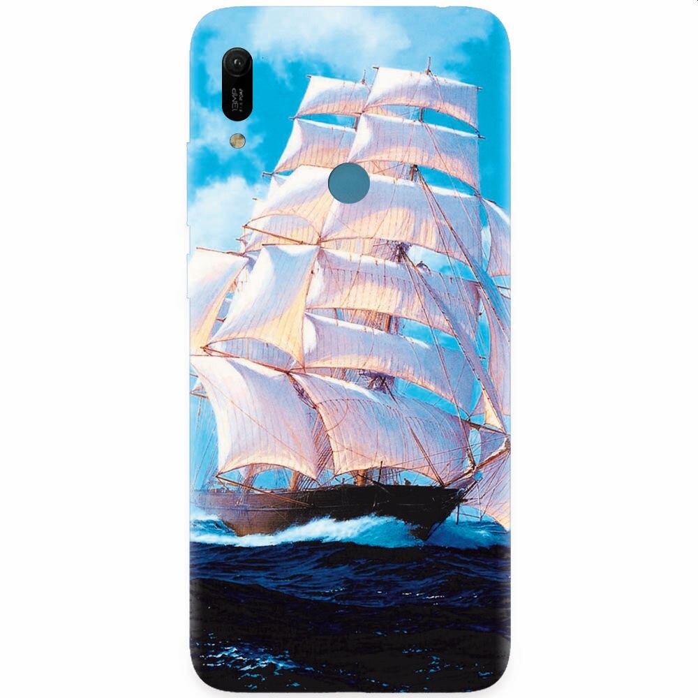 Husa silicon pentru Huawei Y6 Prime 2019, Attractive Art Of Ships