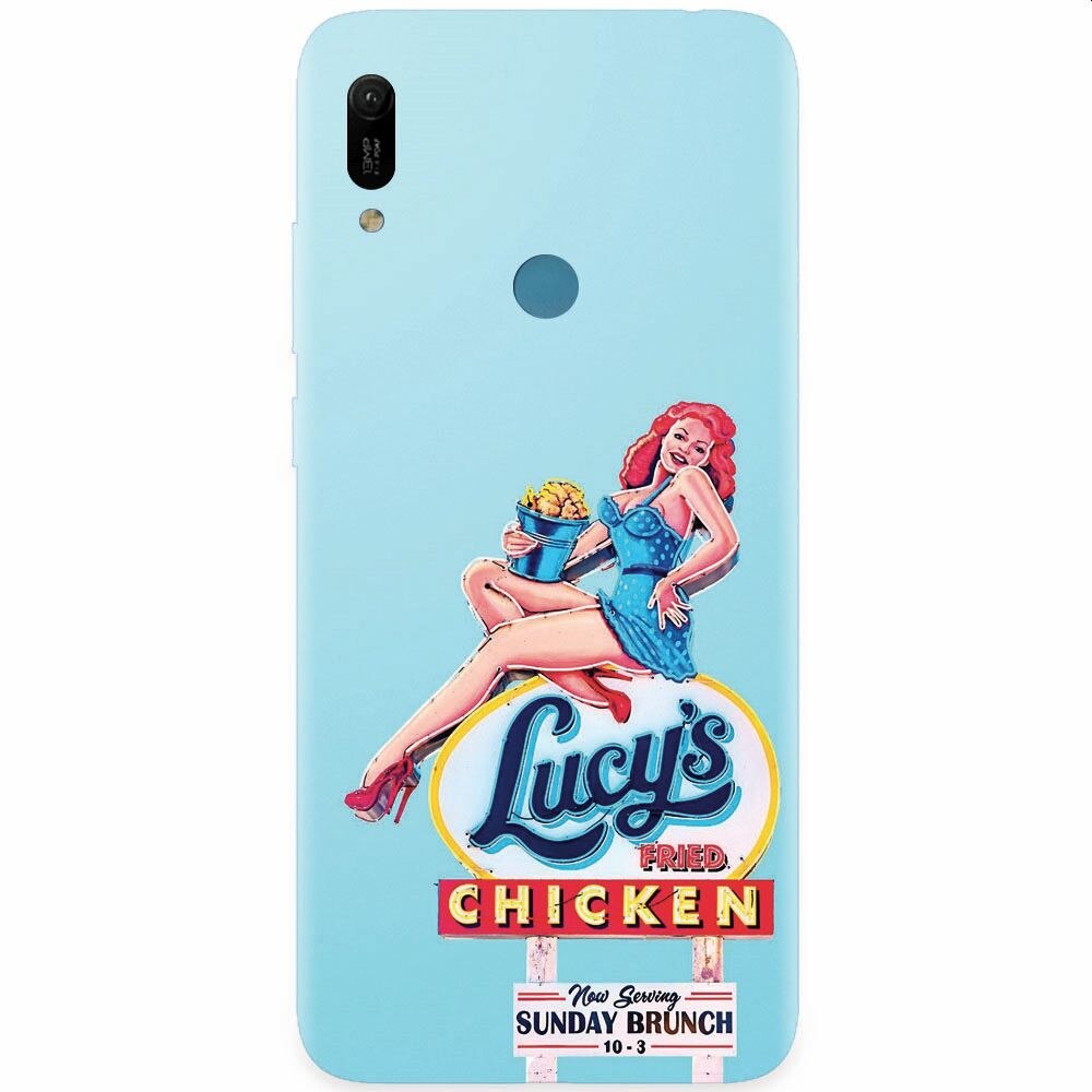 Husa silicon pentru Huawei Y6 Prime 2019, American Vintage Restaurant Sign