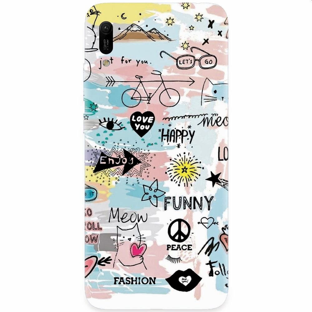 Husa silicon pentru Huawei Y6 2019, Travel 101