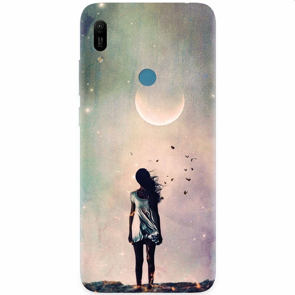 Husa silicon pentru Huawei Y6 Prime 2019, Alone Woman Cgi Hd K