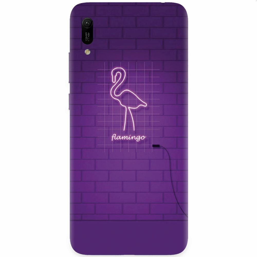 Husa silicon pentru Huawei Y6 2019, Light Flamingo