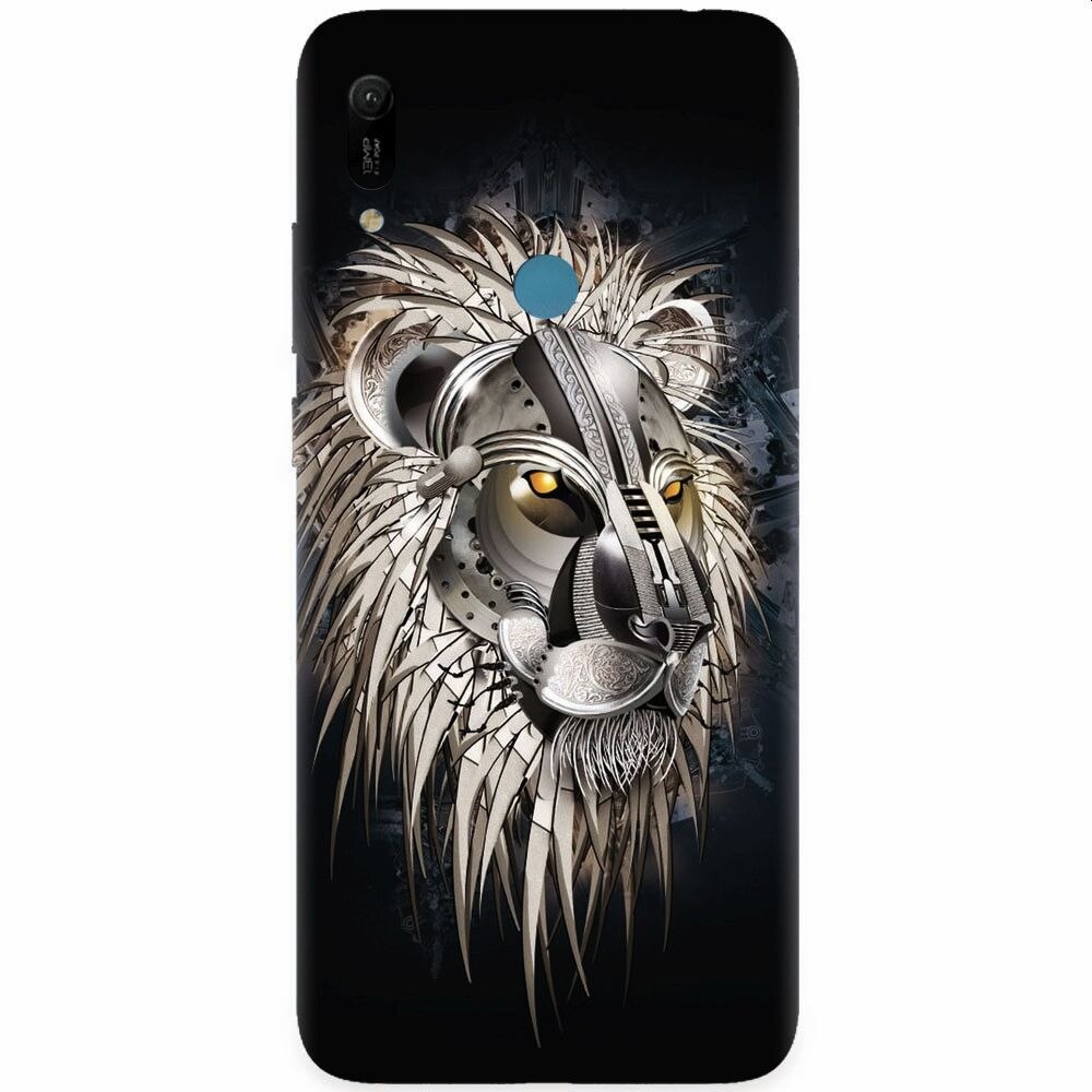 Husa silicon pentru Huawei Y6 Prime 2019, Abstract Lion 001