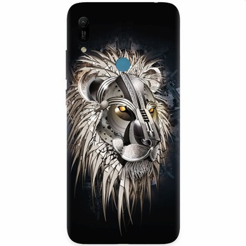 Husa silicon pentru Huawei Y6 Prime 2019, Abstract Lion 001 Husa silicon pentru Huawei Y6 Prime 2019, Abstract Lion 001