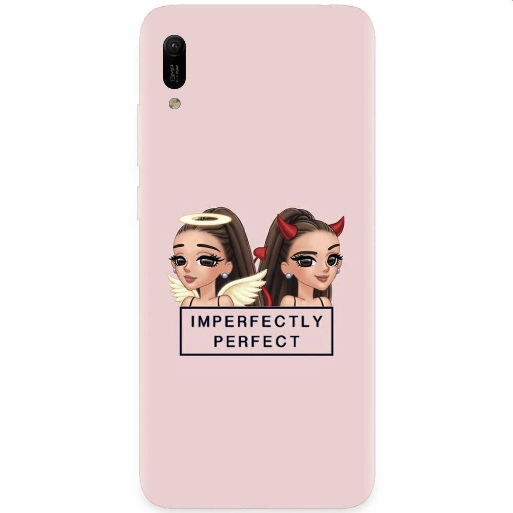 Husa silicon pentru Huawei Y6 2019, Imperfectly Perfect Pink