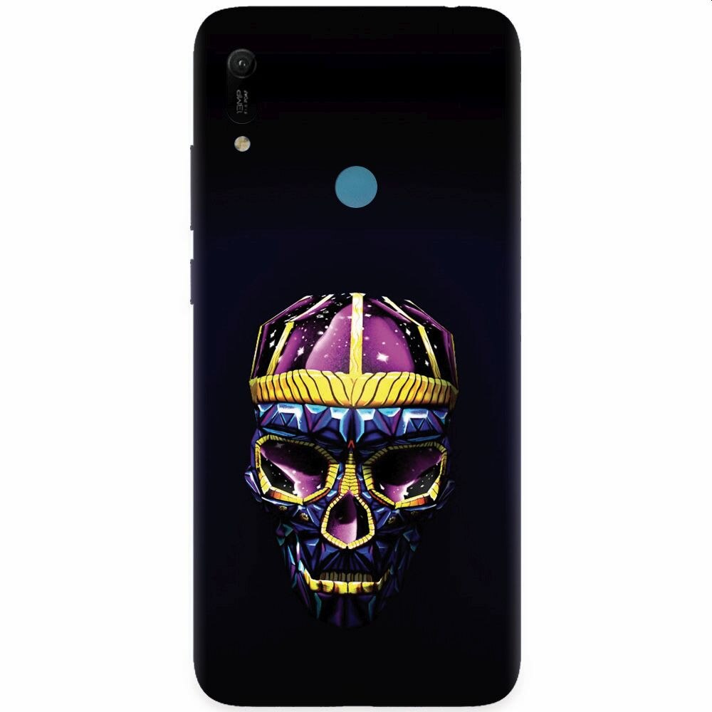Husa silicon pentru Huawei Y6 Prime 2019, Colorfull Skull