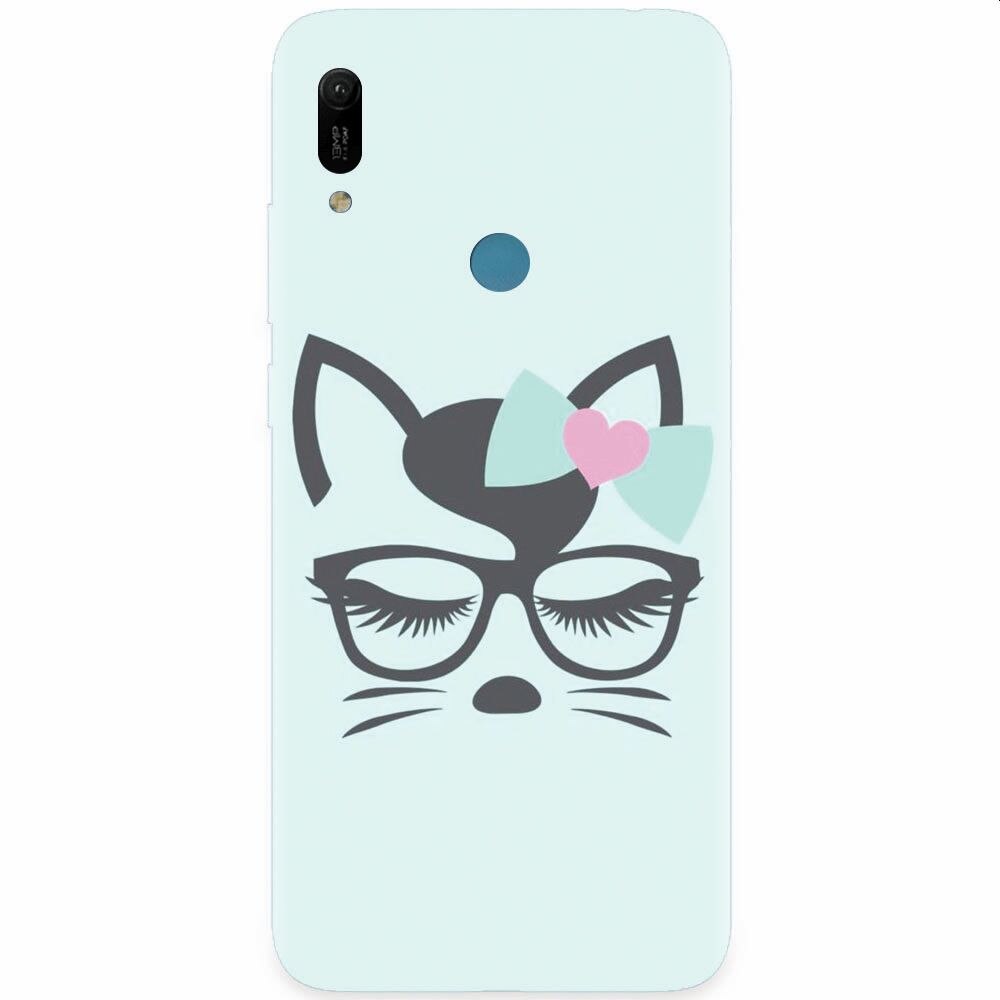 Husa silicon pentru Huawei Y6 Prime 2019, Angel Cat