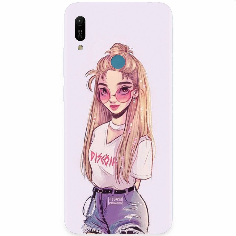 Husa silicon pentru Huawei Y6 Prime 2019, Girl Look
