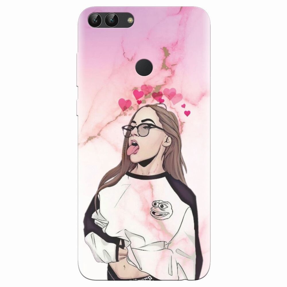 Husa silicon pentru Huawei P Smart, Bad Girl