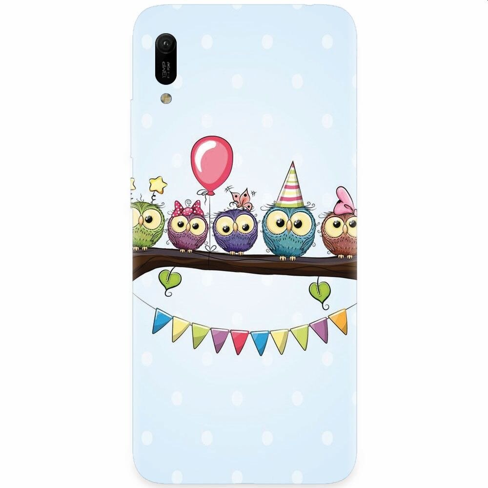 Husa silicon pentru Huawei Y6 2019, Party Birds