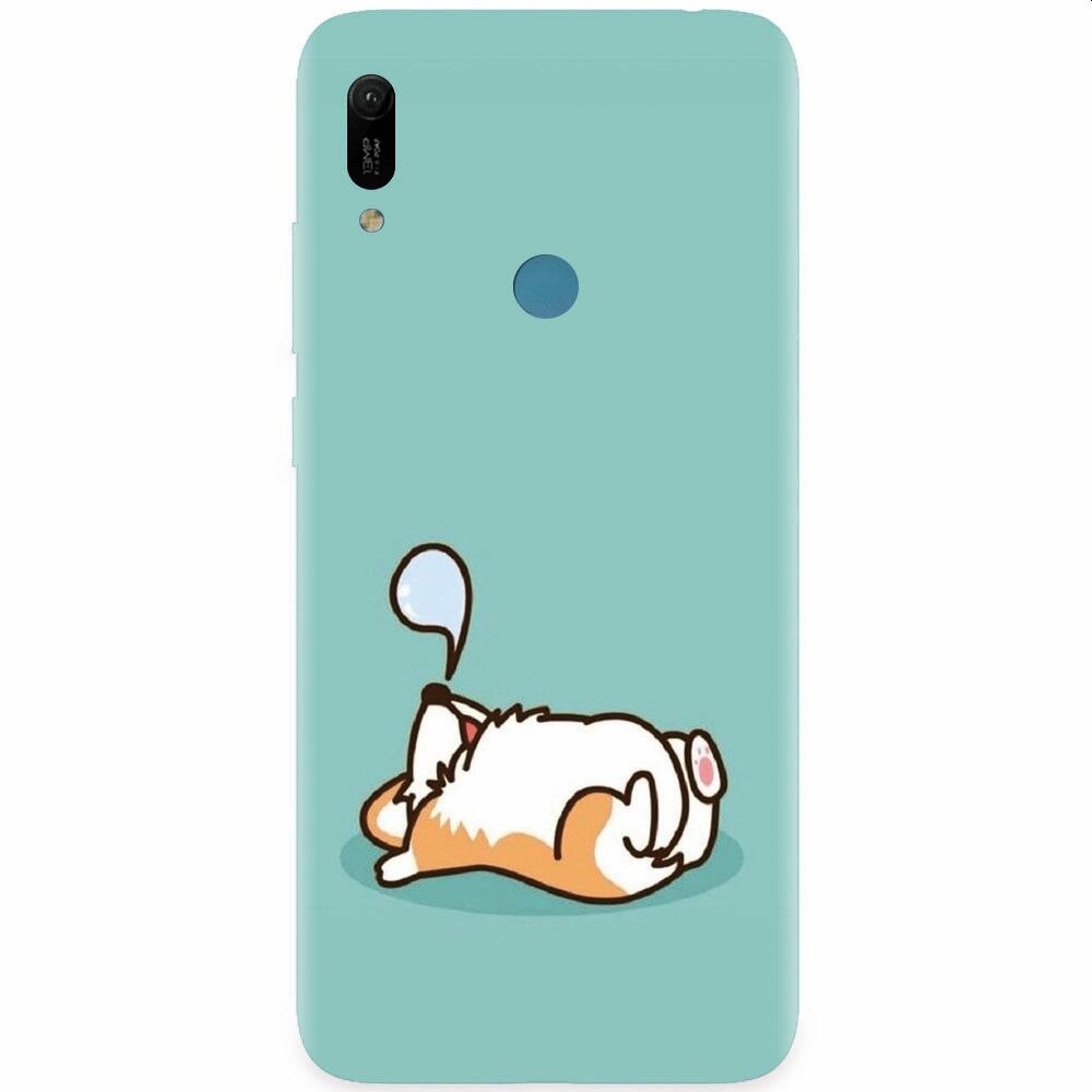 Husa silicon pentru Huawei Y6 Prime 2019, Cute Corgi