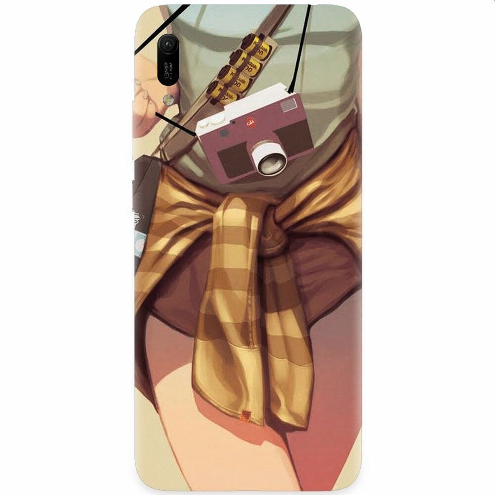 Husa silicon pentru Huawei Y6 2019, Photograph Girl