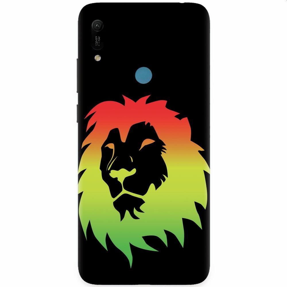 Husa silicon pentru Huawei Y6 Prime 2019, Rasta Color Lion