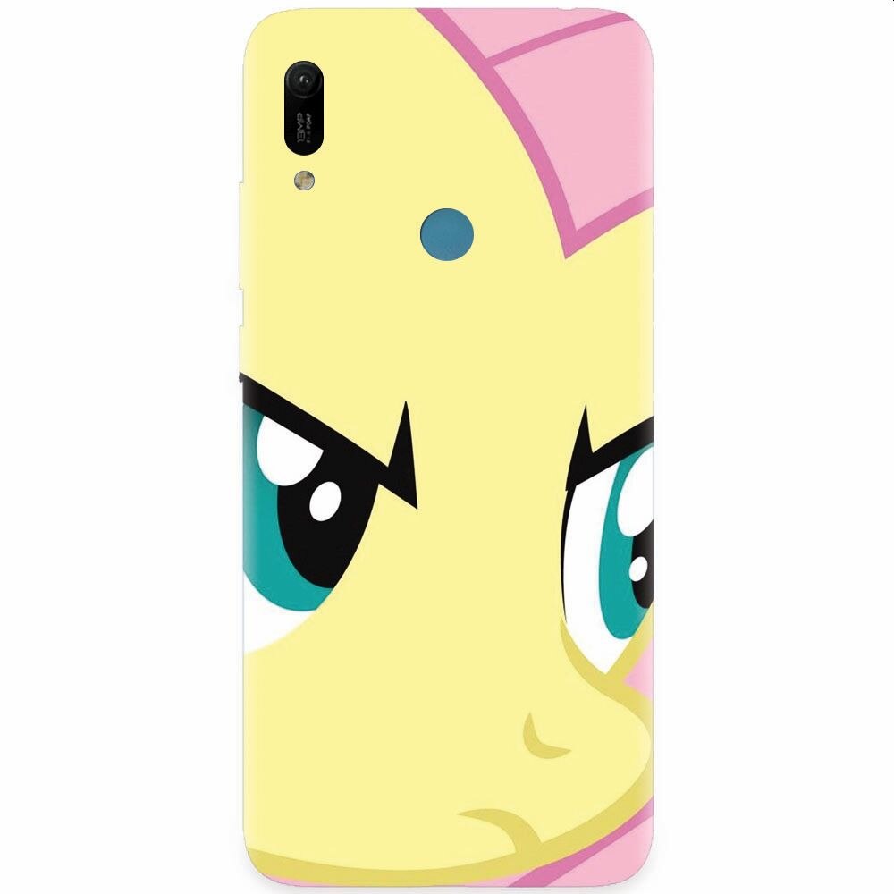 Husa silicon pentru Huawei Y6 Prime 2019, Close Up Fluttershy My Little Pony Friendship Is Magic