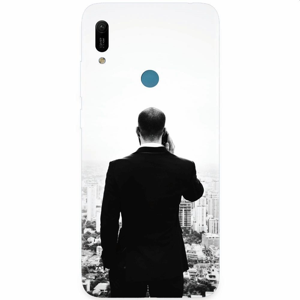 Husa silicon pentru Huawei Y6 Prime 2019, Man In Suit