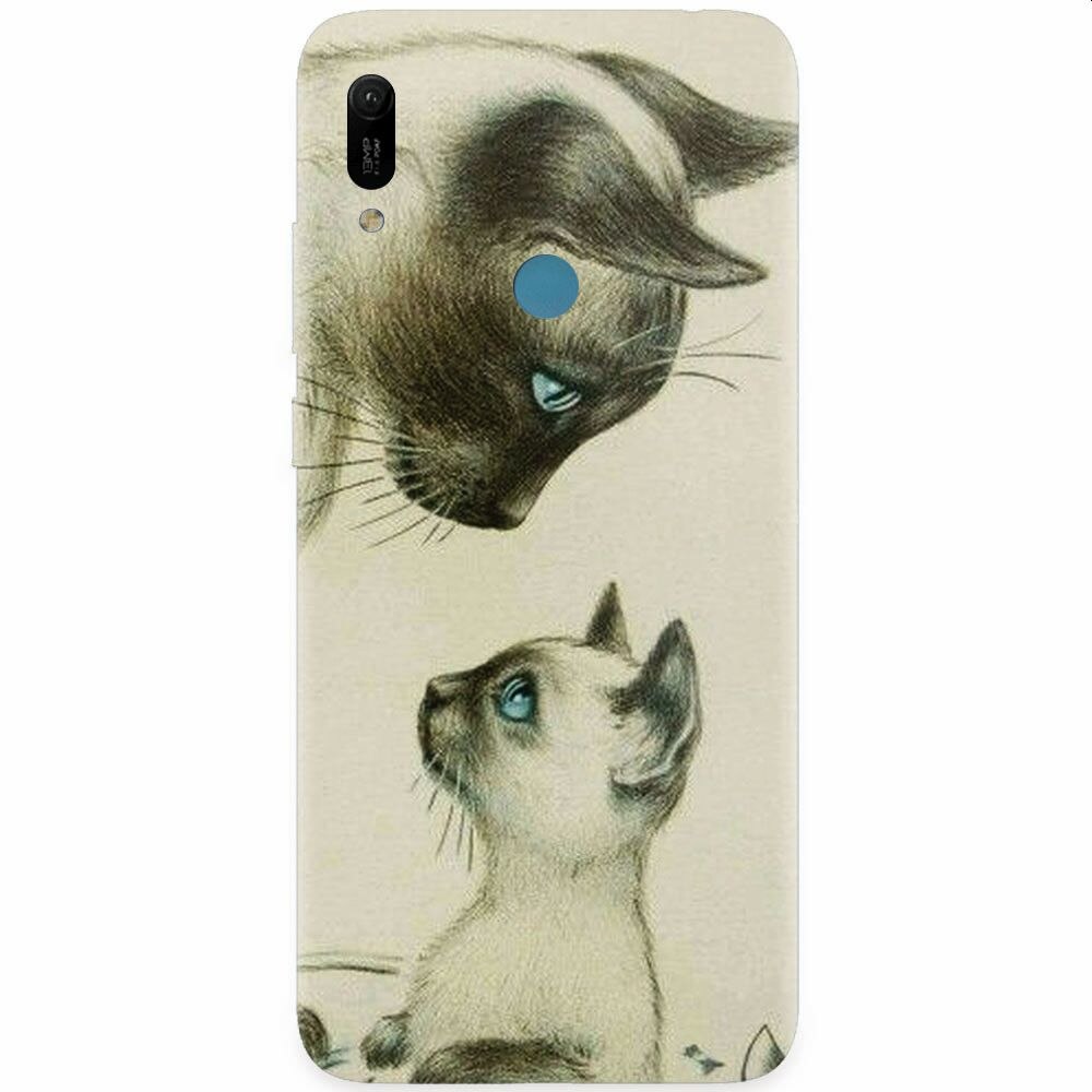 Husa silicon pentru Huawei Y6 Prime 2019, Little Cat